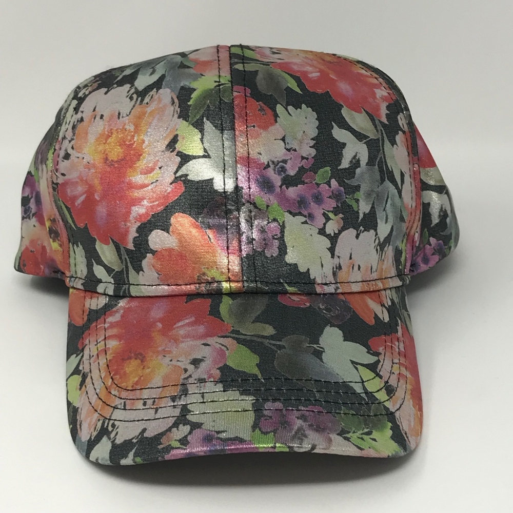 Free Press Womens Floral Baseball Cap One Size NWT